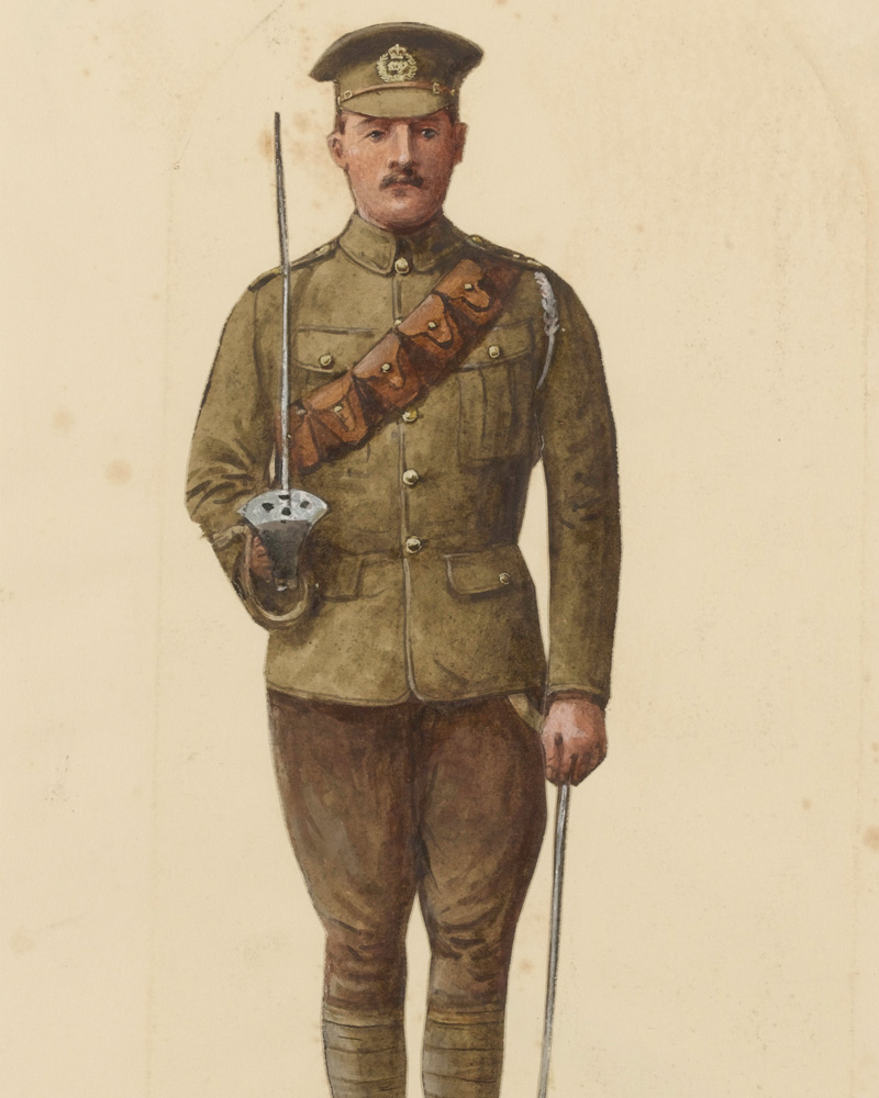A trooper of the 2nd Dragoon Guards (Queen's Bays), c1910