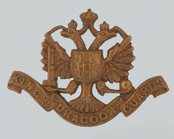 Other ranks' cap badge, 1st King’s Dragoon Guards, c1904
