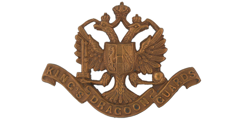 Other ranks' cap badge, 1st King’s Dragoon Guards, c1904