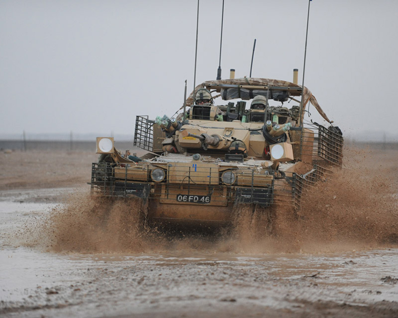 A Scimitar CVR(T) light reconnaissance tank, 2011