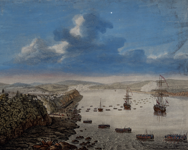 The British landing at Quebec, 1759