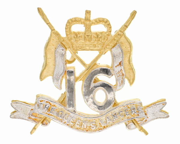 Officers' cap badge, 16th/5th The Queen’s Royal Lancers, c1980