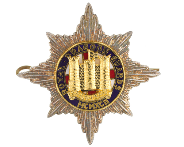 Cap badge of The Royal Dragoon Guards, c1992