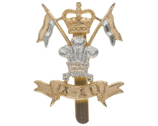 Cap badge, 9th/12th Royal Lancers (Prince of Wales’s), c1960