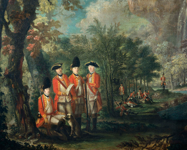 Members of the 25th Regiment in Menorca, c1771