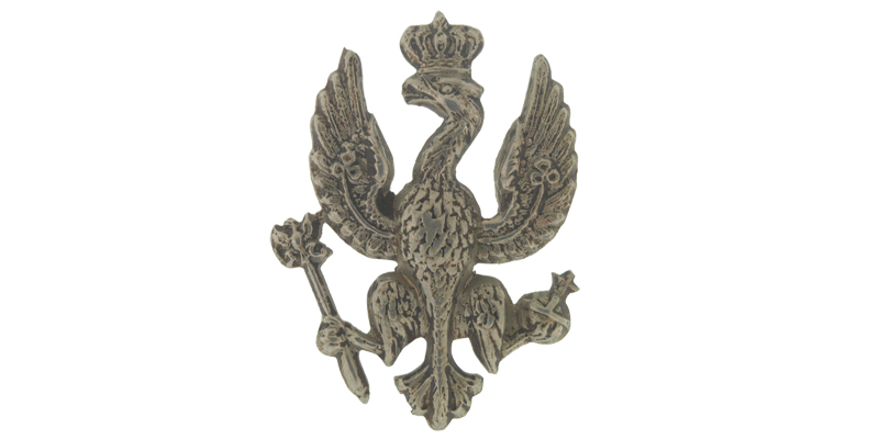 Collar badge, 14th (King's) Hussars, c1900