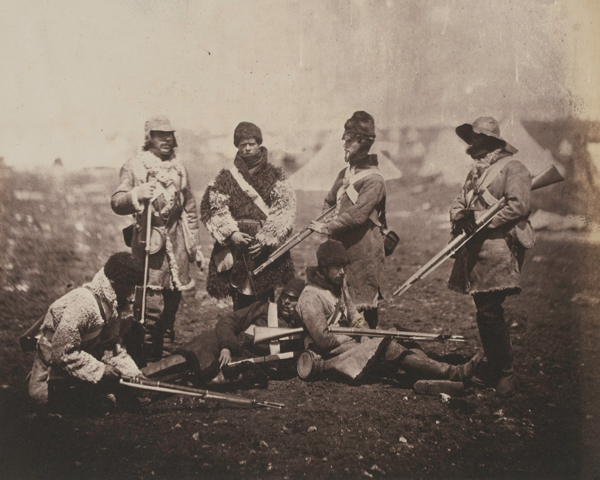 Men of the 68th (Durham) Light Infantry in winter dress, c1855 