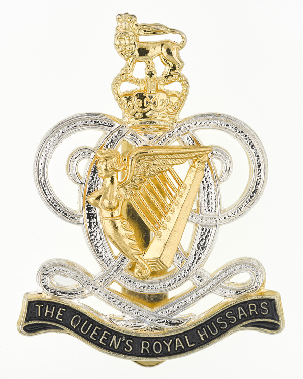 Cap badge, The Queen's Royal Hussars, c1993