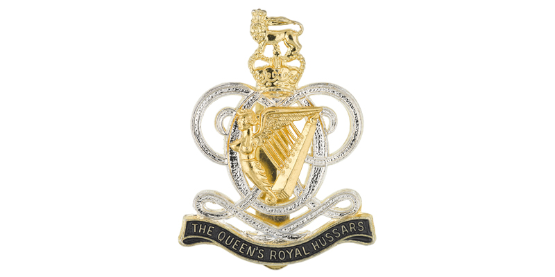 Cap badge, The Queen's Royal Hussars, c1993