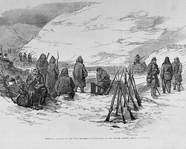 90th (Perthshire Volunteers) piquet outside Sevastopol, c1854