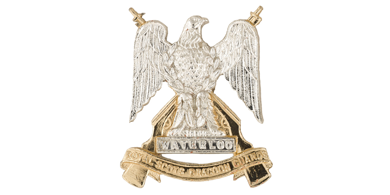 Collar badge, The Royal Scots Dragoon Guards, 1971