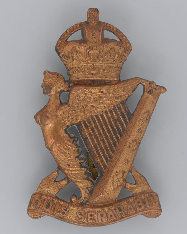 Officers' busby badge, The Royal Irish Rifles, c1902