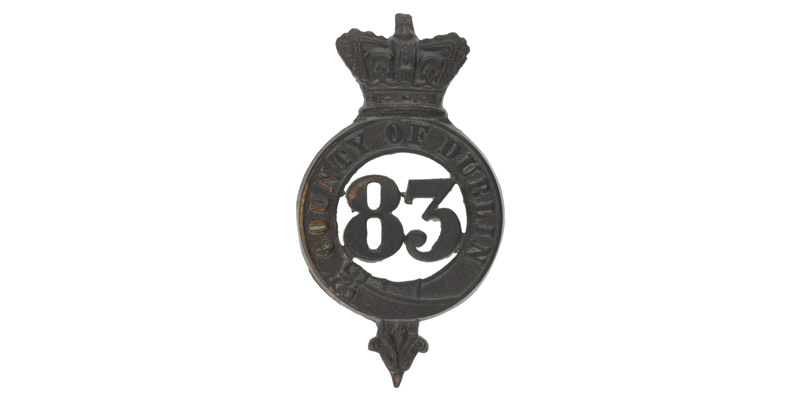 Glengarry badge, 83rd (County of Dublin) Regiment, c1874