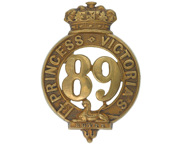 Glengarry badge, 89th (Princess Victoria’s) Regiment of Foot, c1874