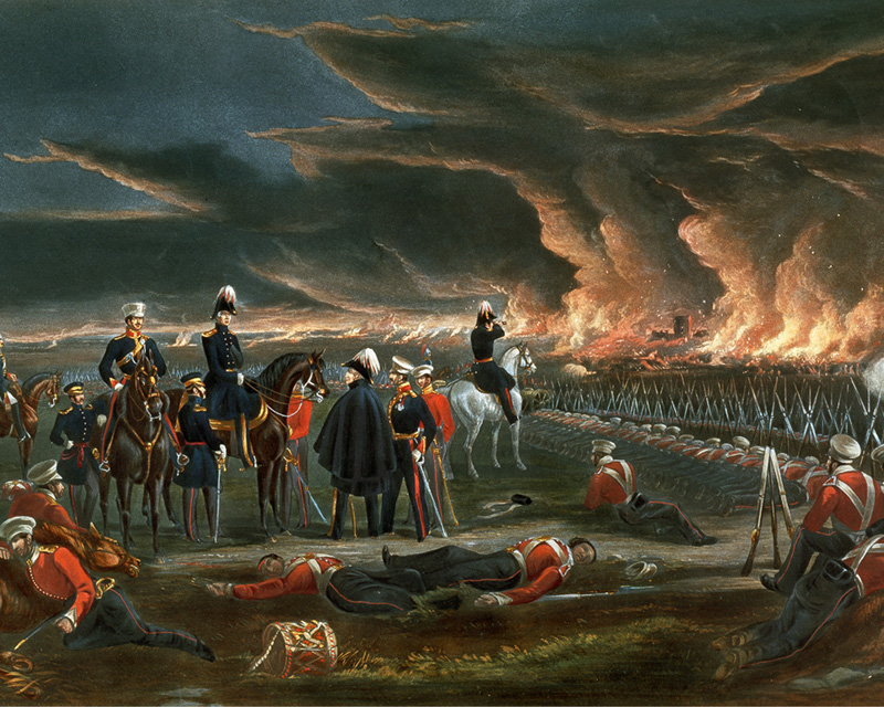 British troops at Ferozshah, December 1845