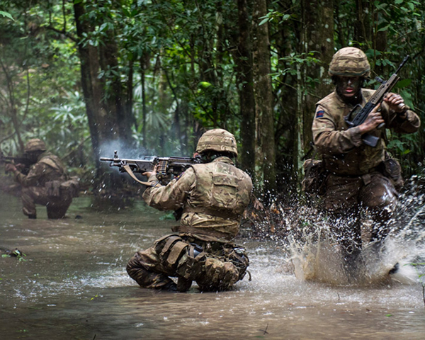 1st Battalion The Irish Guards jungle training, Belize, 2016