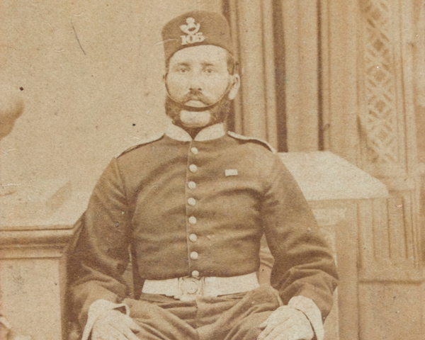 Private Joseph George, 105th Regiment of Foot (Madras Light Infantry), 1875