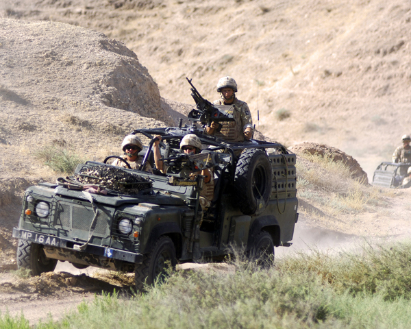 The Queen's Royal Hussars engaged in counter-smuggling operations, Maysan Province, September 2006