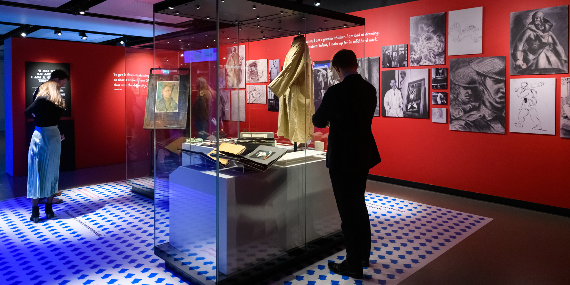 The tools of Abram Games's trade on display in the 'Art of Persuasion' exhibition