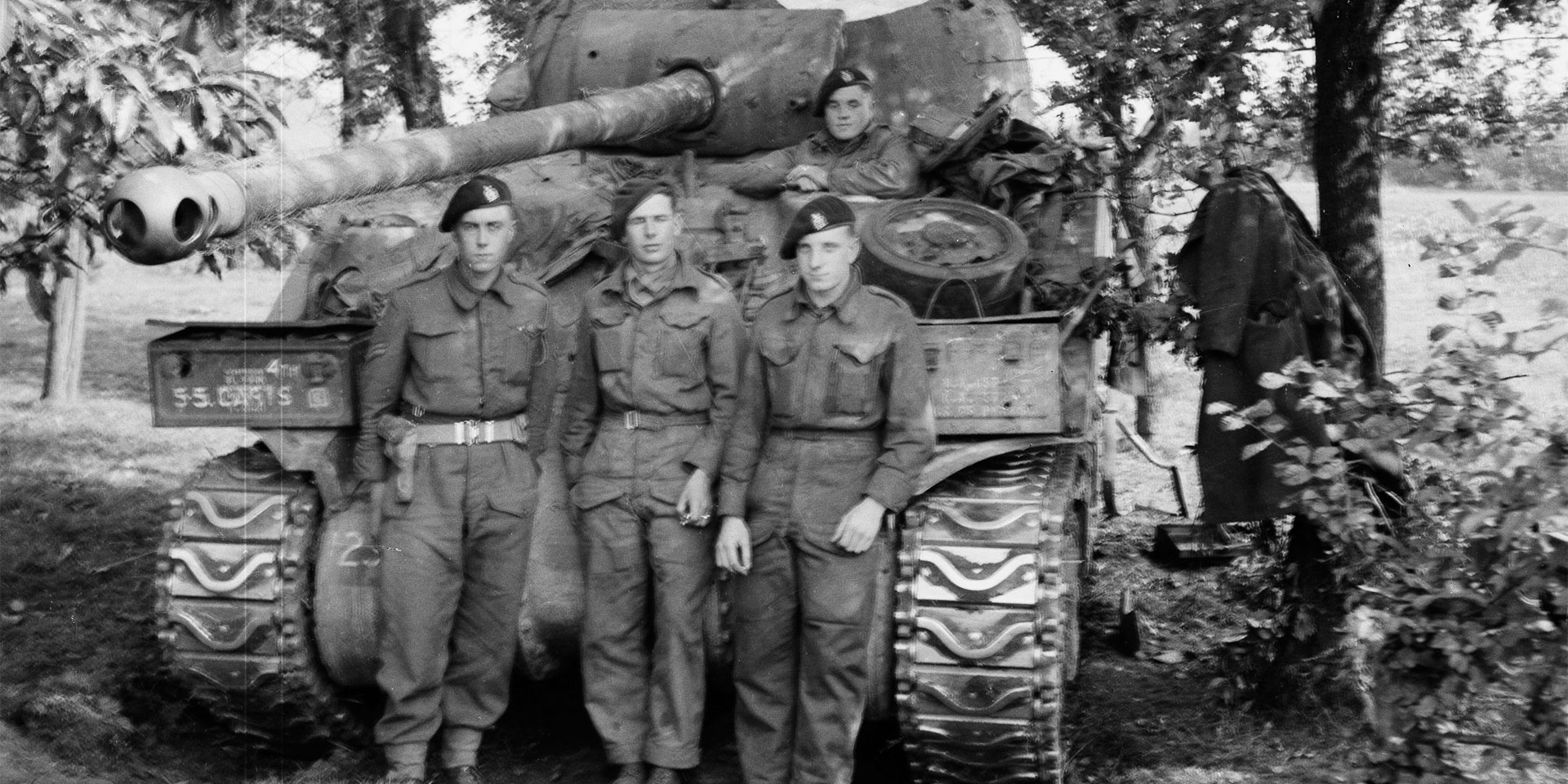 Crewmen of a Sherman Firefly, 1944