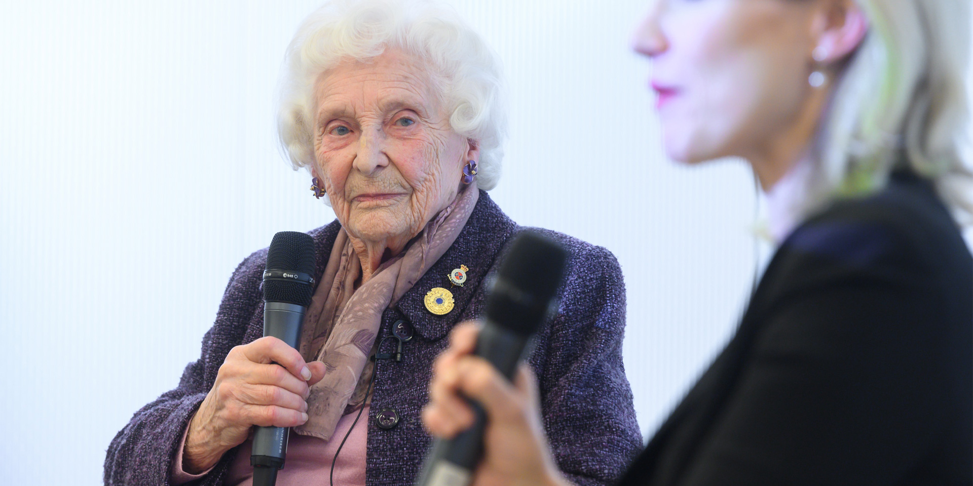 Betty Webb MBE at the National Army Museum, 2019