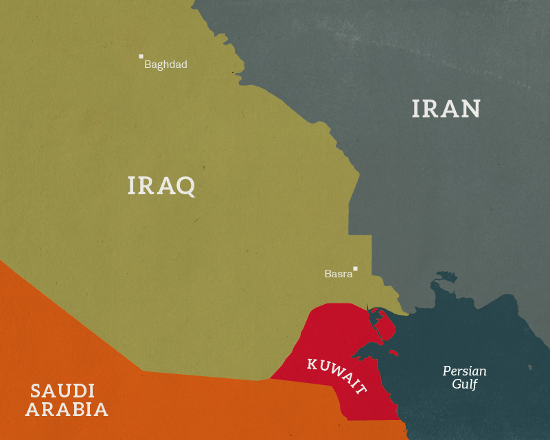 Persian Gulf War Map