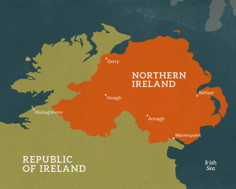 Map of Northern Ireland