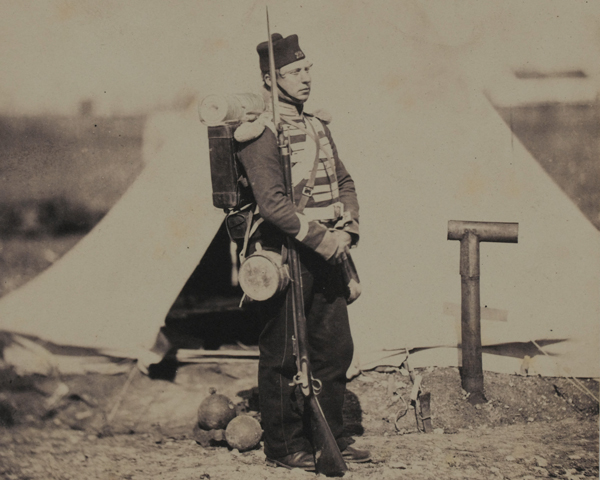 A private of the 28th (North Gloucestershire) Regiment in the Crimea, c1855