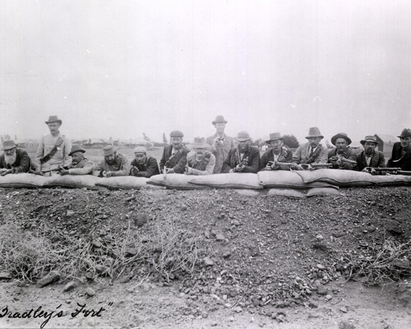 British defenders of Bradley’s Fort at Mafeking, 1900