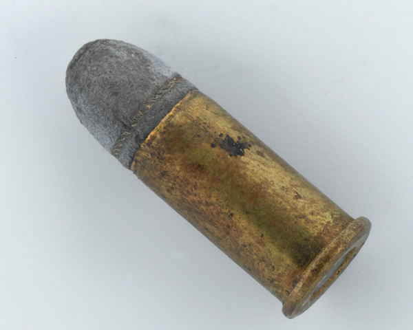 Revolver cartridge carried by a member of the British South Africa Company during the Jameson Raid, c1895 