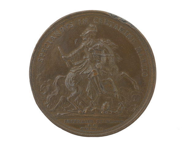 Bronze medal commemorating King William III as Commander-in-Chief, 1697