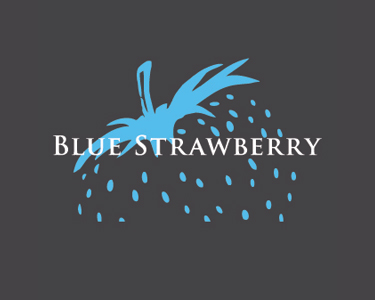 Blue Strawberry logo