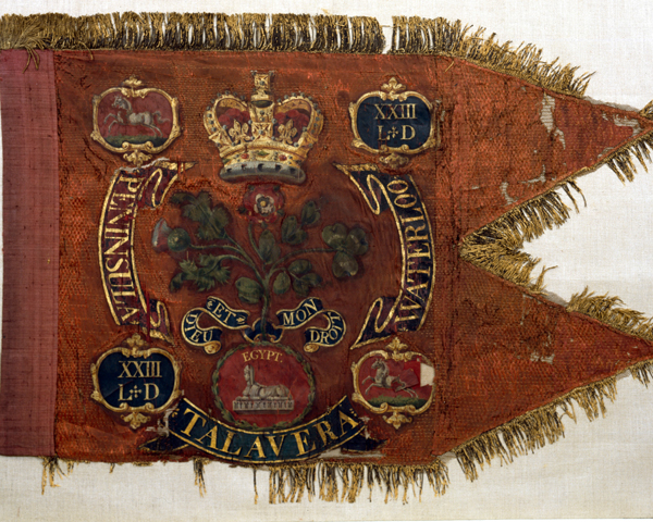 Guidon of the 23rd Light Dragoons carried at Talavera in July 1809