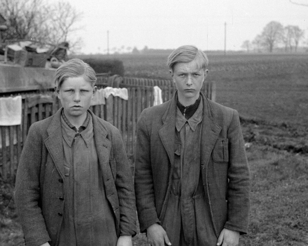 Two suspected 'Werewolf' saboteurs at Asendorf, Lower Saxony, May 1945