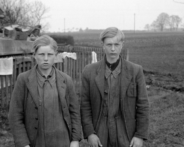 Two suspected 'Werewolf' saboteurs at Asendorf, Lower Saxony, May 1945