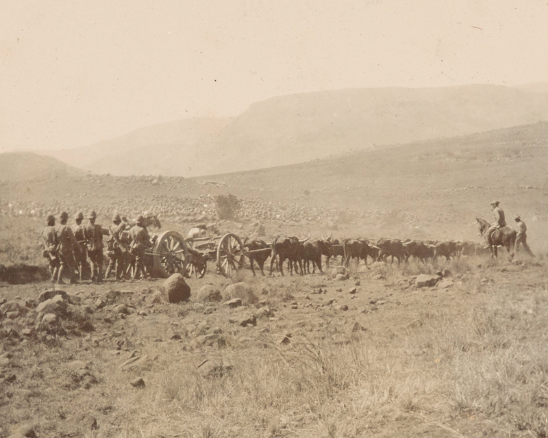 A gun of the Elswick Battery during the advance from Lydenburg to Watervalonder, 1900