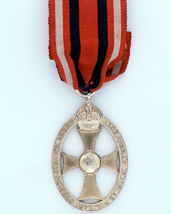 Queen Alexandra's Imperial Military Nursing Service Medal awarded to Principal Matron Dame Ethel Hope Becher, c1917