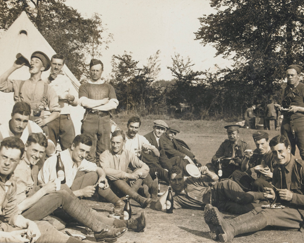 3rd County recruits in camp, October 1914