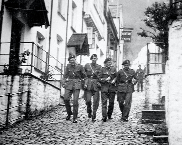 Off duty soldiers from 3rd County of London Yeomanry (Sharpshooters), Clovelly, Devon, 1939