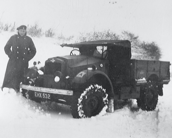 ‘Jimmy returning from the brewery’, W H J Sale, 3rd County of London Yeomanry (Sharpshooters), Whitwell, Derbyshire, January 1940