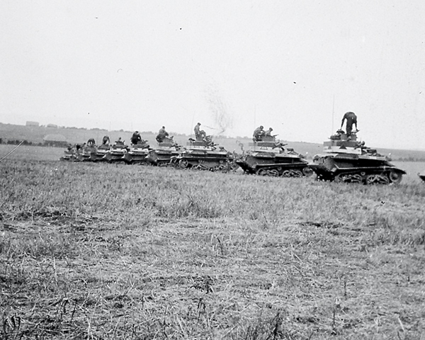 ‘A’ Squadron training area, 3rd County of London Yeomanry (Sharpshooters), Linton, Cambridgeshire, 1940