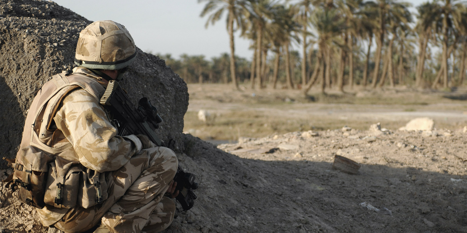 A Company 2 Rifles conduct operations in Basra, Iraq, in 2007