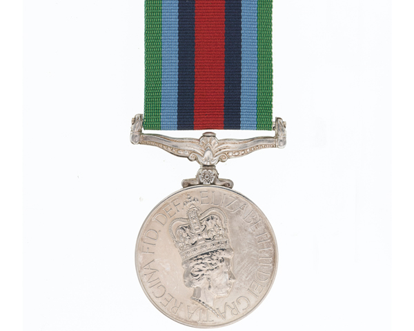 Specimen of the Operational Service medal for Sierra Leone, 2000