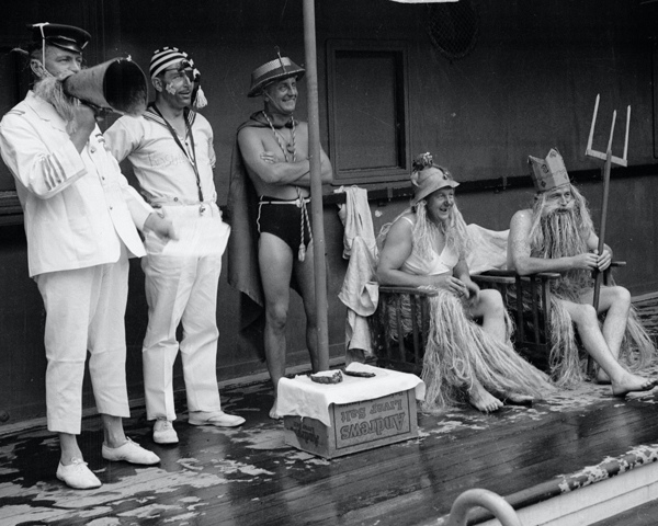 'Crossing the Line' ceremony on board HMT 'Orion', 1941