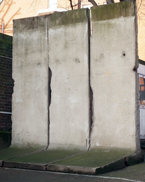 A section of the Berlin Wall donated to the National Army Museum in 1994