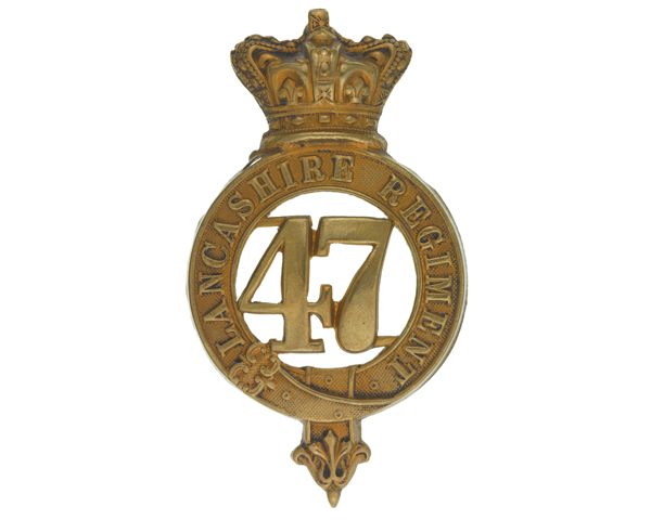 Glengarry badge, 47th (Lancashire) Regiment of Foot, c1874