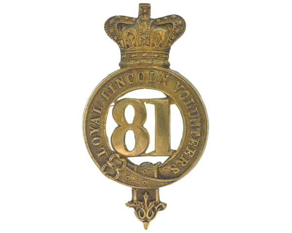 Glengarry badge, other ranks’, 81st (Royal Lincoln Volunteers) Regiment of Foot, c1874