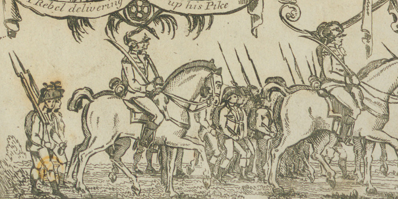 Detail from 'A view of the Engagement at Vinegar Hill, June 21st 1798'