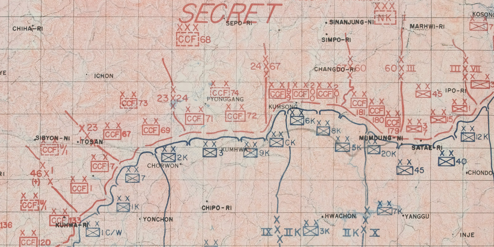 Old Baldy Korean War Map