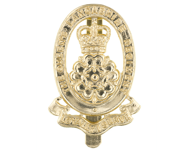 Cap badge, The Queen’s Lancashire Regiment, c1980